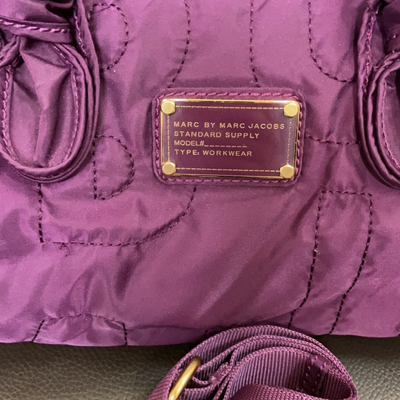 Marc Jacobs dark purple nylon satchel - Picture 2 of 8